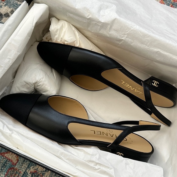 Chanel coco flat sling backs - Picture 2 of 10